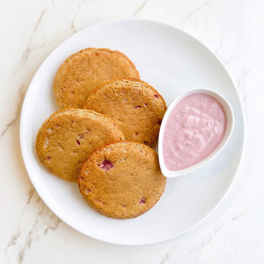 Raspberry & Lemon High Protein Pancakes