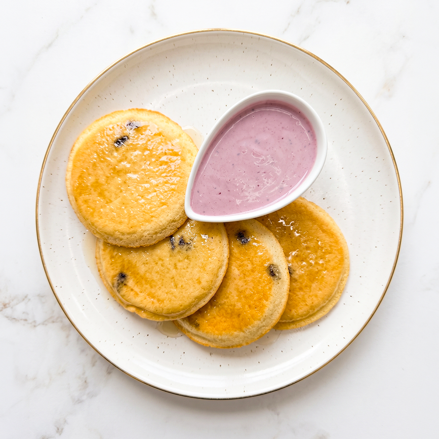 Lemon & Sunflower Seed High Protein Pancakes