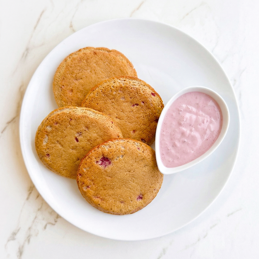 Raspberry & Lemon High Protein Pancakes